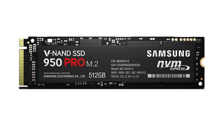 三星推出950 pro系列nvme标准m.2 ssd-cfm闪存市场