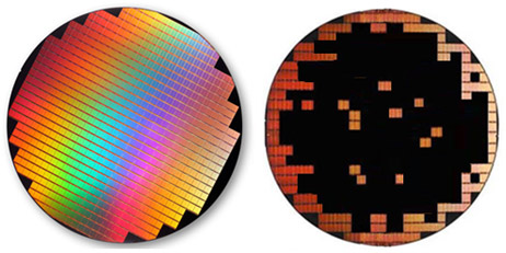完整NAND Flash WaferDowngrade ink Wafer